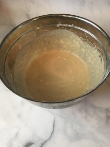 Photo of uncooked pancake batter.
