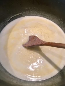 Photo of butter and cream.