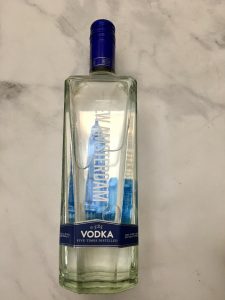 Photo of Vodka used in the Cosmopolitan Drink. 