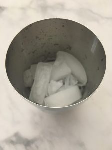 Photo of Cocktail Shaker with Ice.
