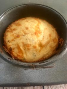 Photo of a Cheddar Cheese Muffin. 