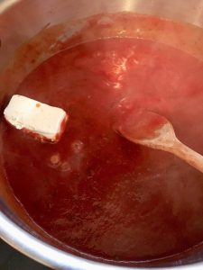 Photo of making Penne Alla Vodka Tomato Cream Sauce.
