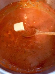 Photo of making Penne Alla Vodka Tomato Cream Sauce.