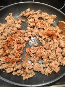 Photo of sausage with cayenne pepper.