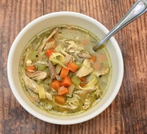 Chicken Soup with Noodles. 