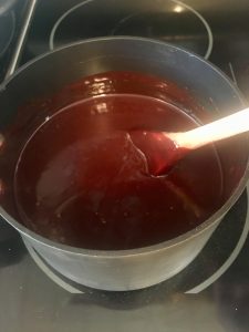 Photo of Chocolate Sauce in a saucepan.