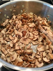 Photo of Cooking Mushrooms. 