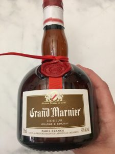 Photo of Grand Marnier used in the Cosmopolitan Drink. 