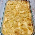 Creamy Scalloped Potatoes with Sage Butter.