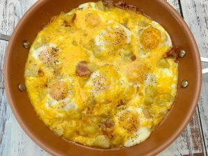 Photo of The Potato, Bacon, and Egg Breakfast Skillet.
