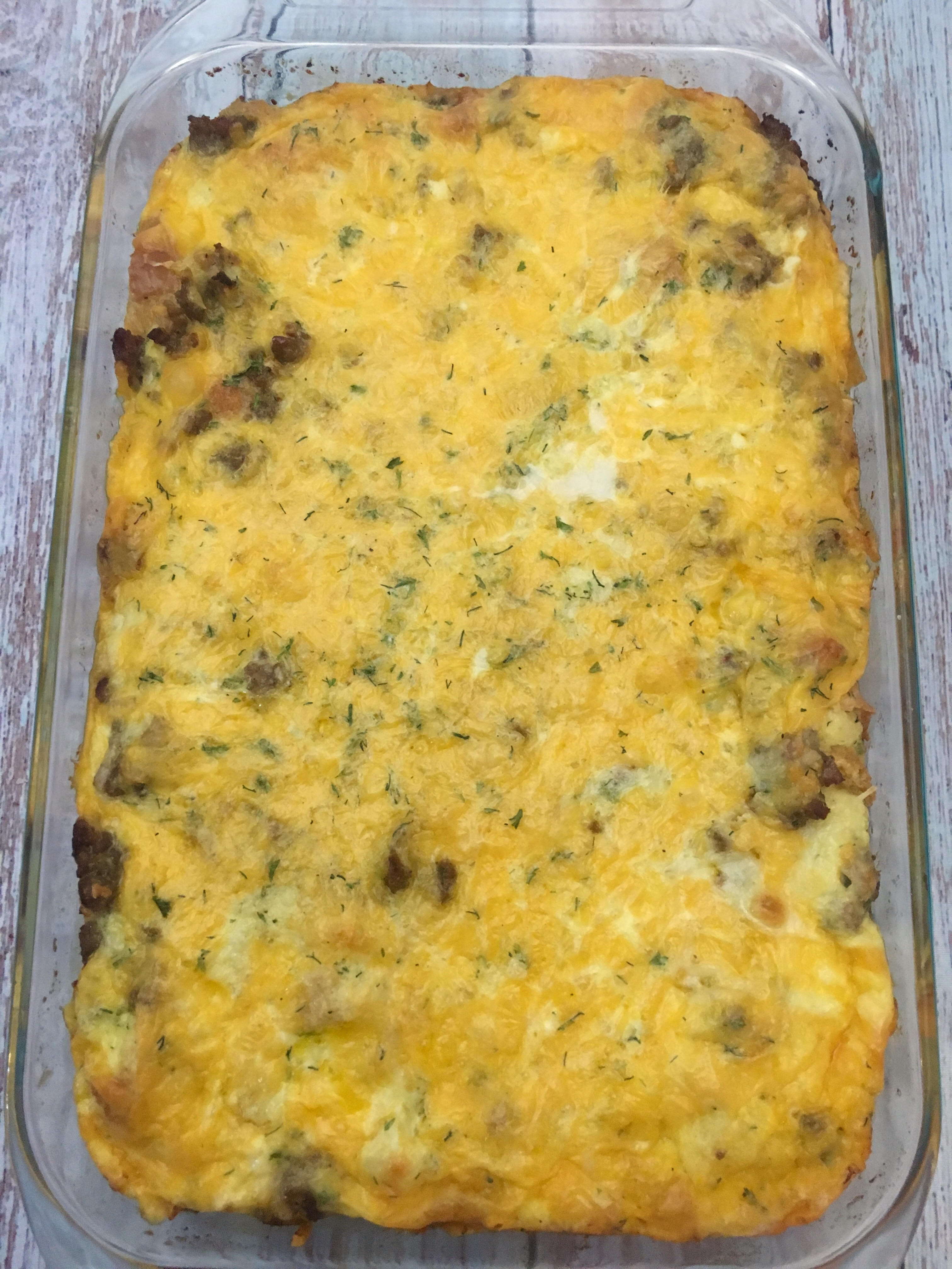 Sausage and Egg Breakfast Casserole - It's Everything Delicious