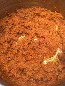 Photo of meat sauce.