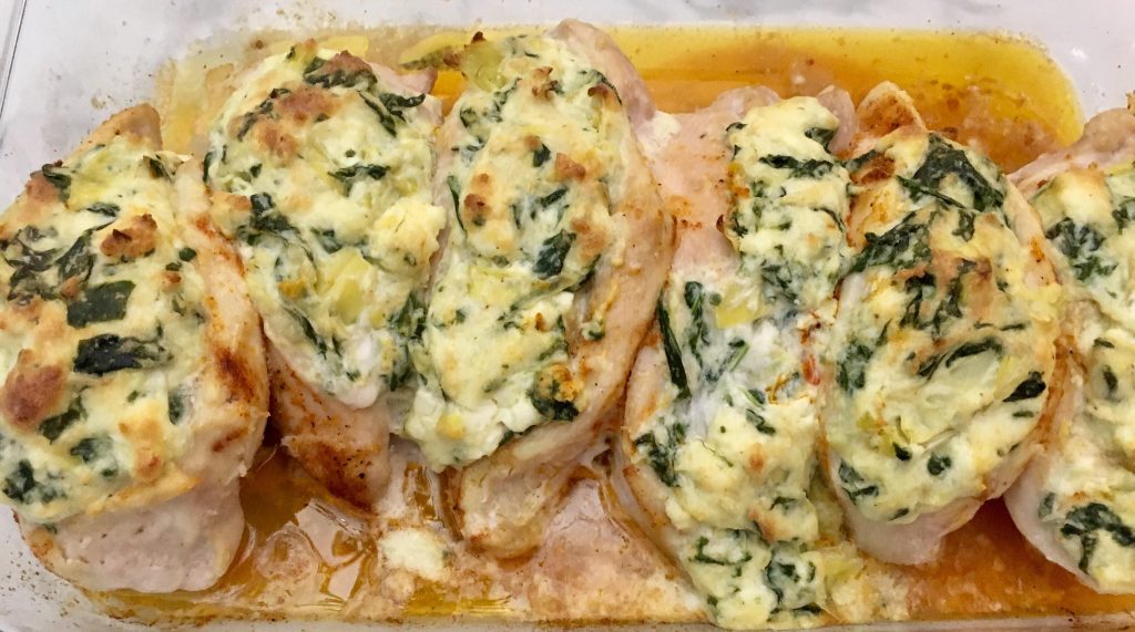 Spinach and Artichoke Stuffed Chicken Breast It's Everything Delicious