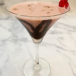 Chocolate Drizzled Cherry Martini.