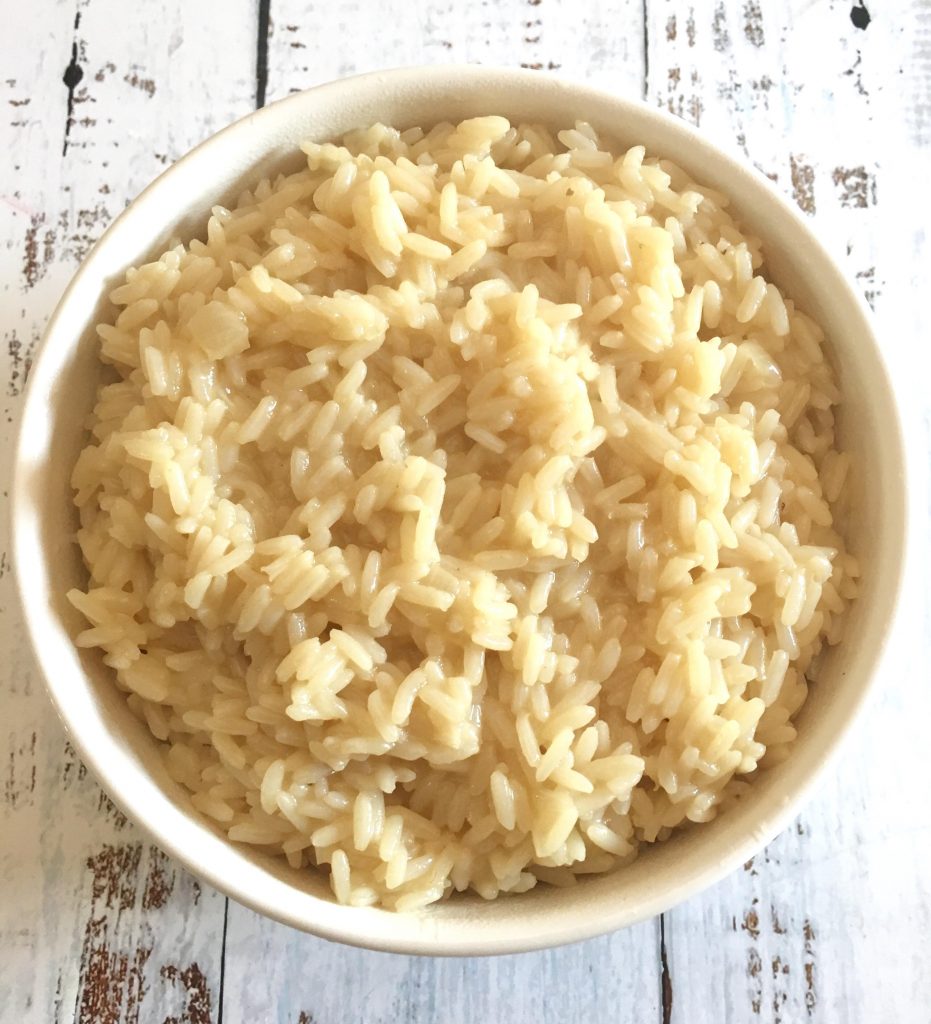 Fluffy White Rice with Flavor.