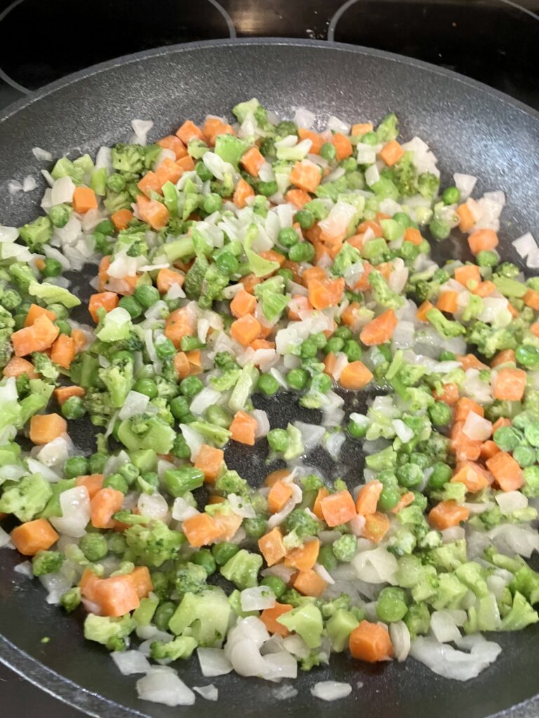 Vegetables Sautéing.