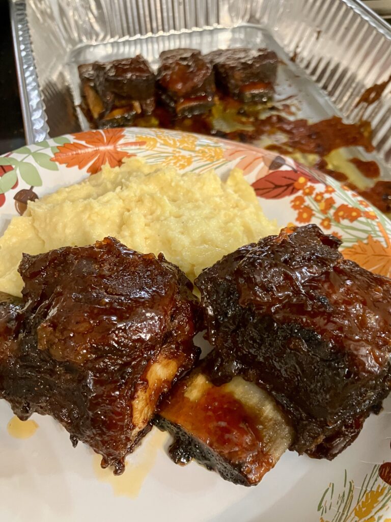 Oven Baked Short Ribs.