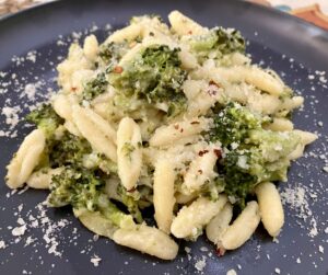 Plate of Cavatelli with Broccoli (Pasta with Broccoli)