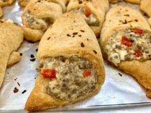 Sausage and Cream Cheese Crescent Rolls