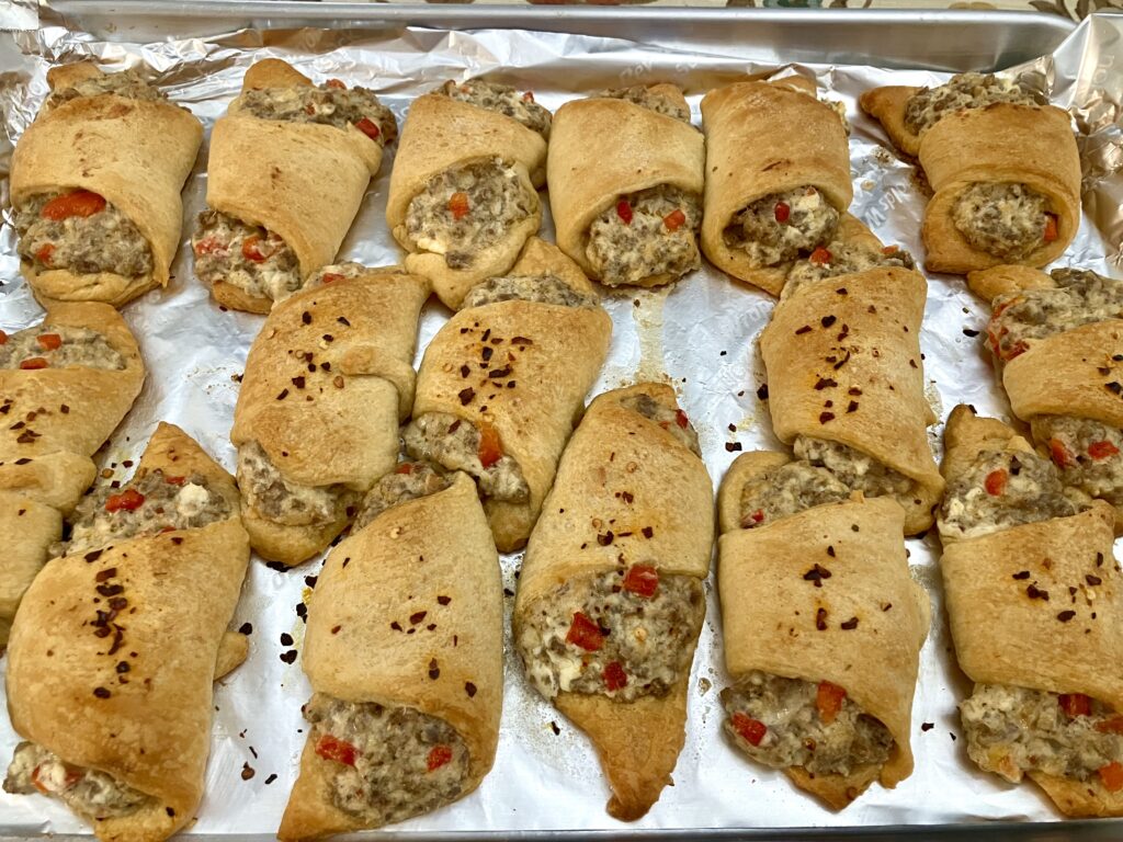 Sausage and Cream Cheese Crescent Rolls