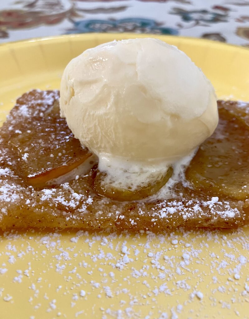 Apple Tart with Vanilla Ice Cream