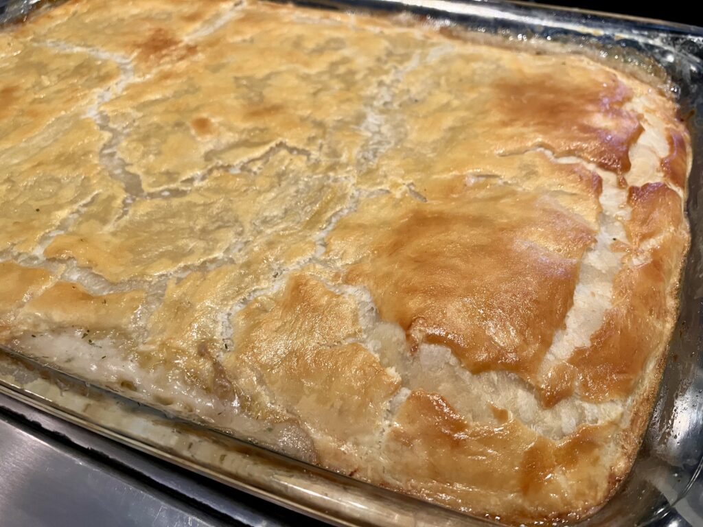 Chicken and Mushroom Pie with Puff Pastry