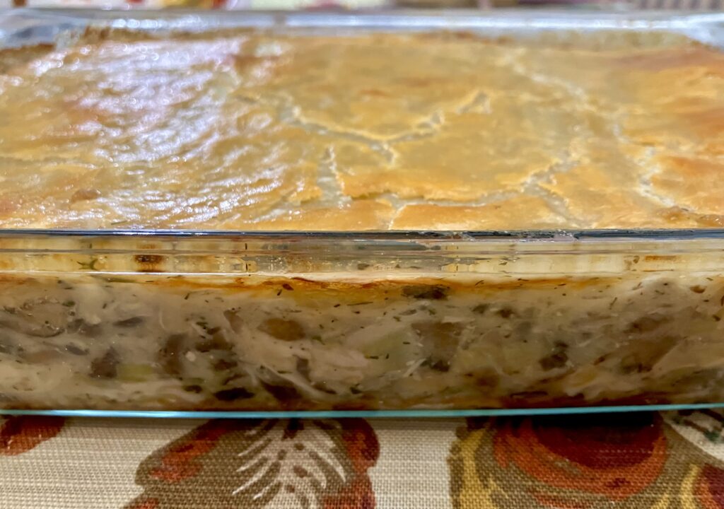 Chicken and Mushroom Pie with Puff Pastry