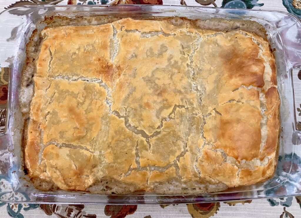 Chicken and Mushroom Pie with Puff Pastry