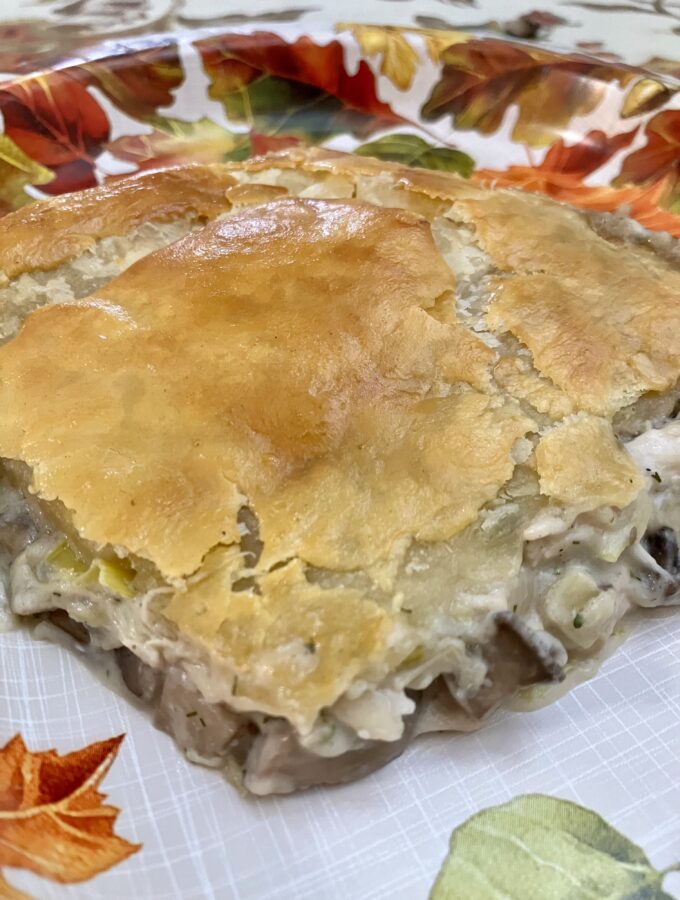 Chicken and Mushroom Pie With Puff Pastry