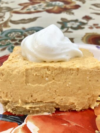 No Bake Pumpkin Cheesecake Squares