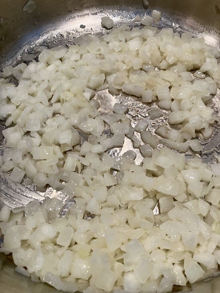 Sautéed onions. 