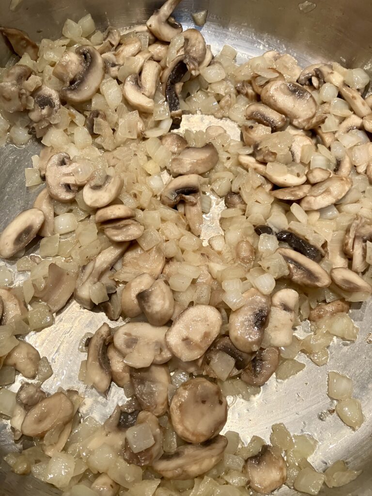 Sautéed onions and mushrooms. 