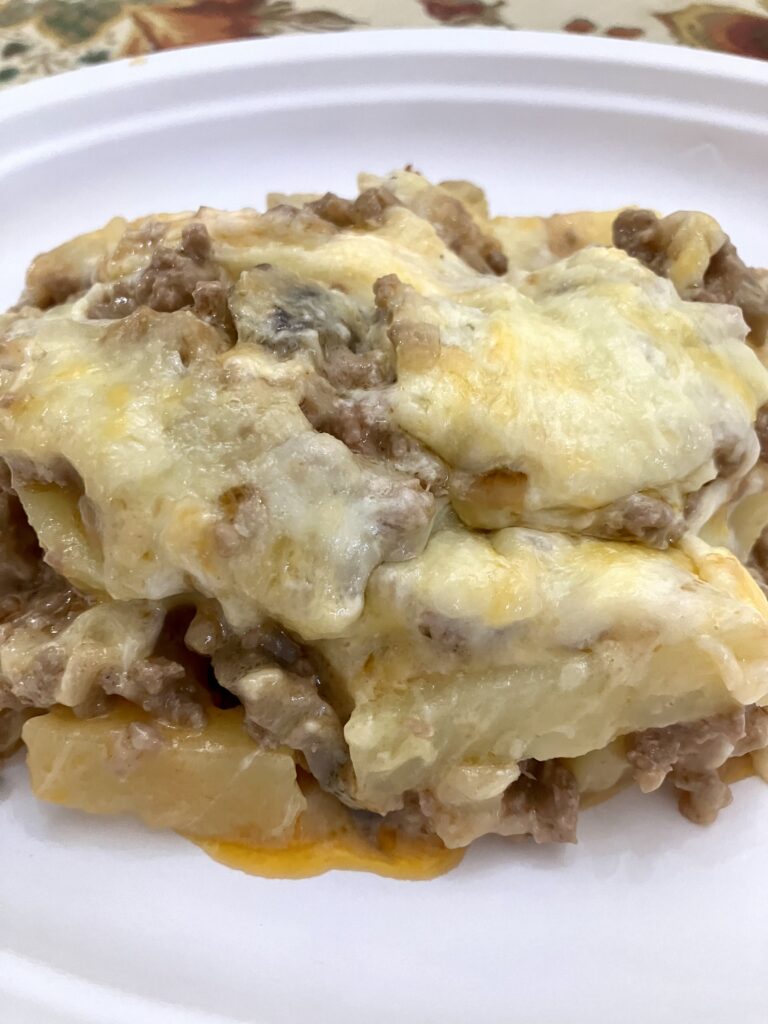 Cheesy Hamburger and Potato Casserole 