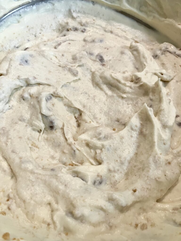 Pecan Ice cream base. 