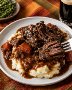 Photo of Beer Braised Shot Ribs.