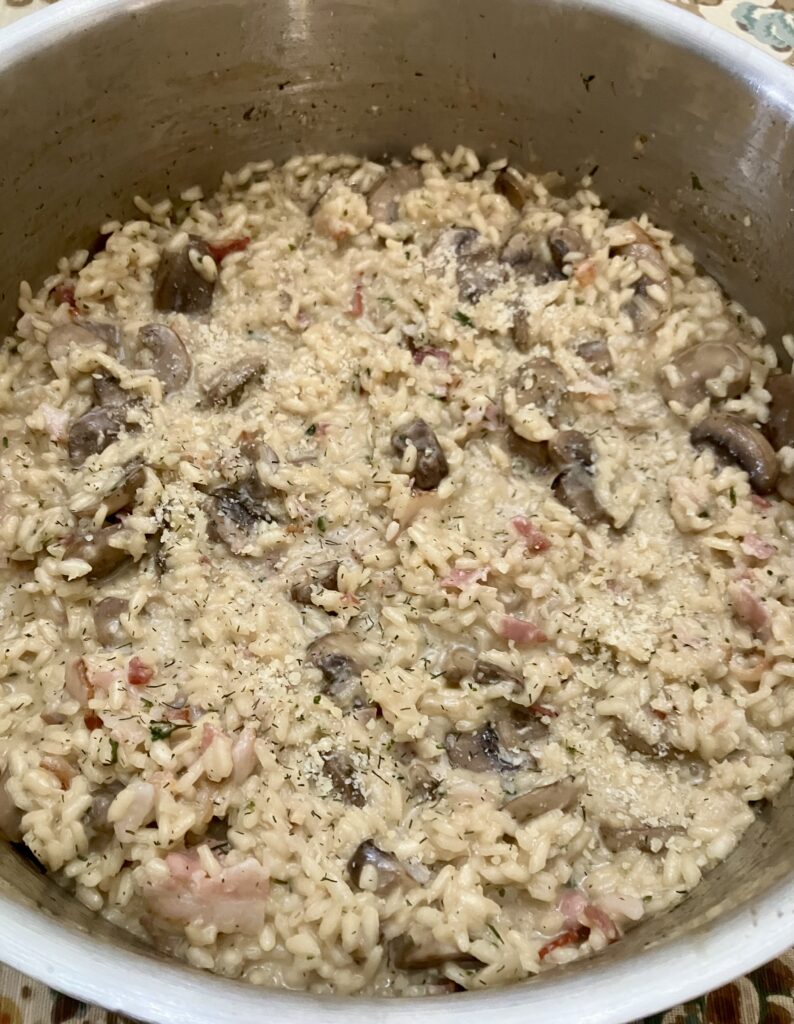 Bacon and Mushroom Risotto