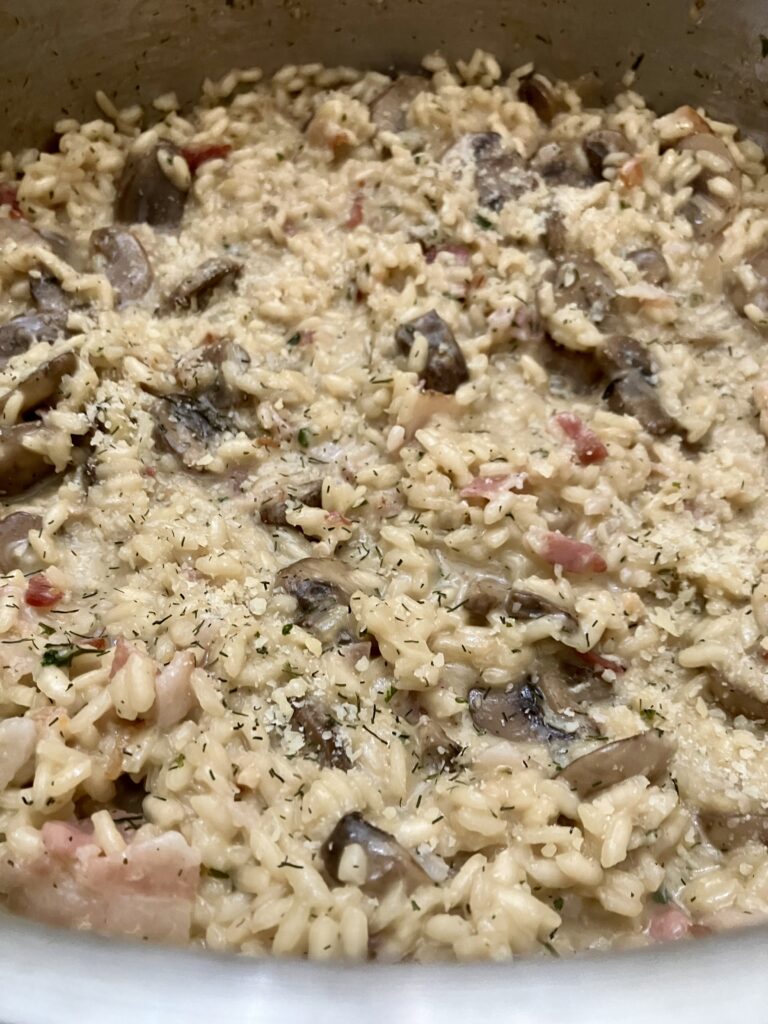 Bacon and Mushroom Risotto