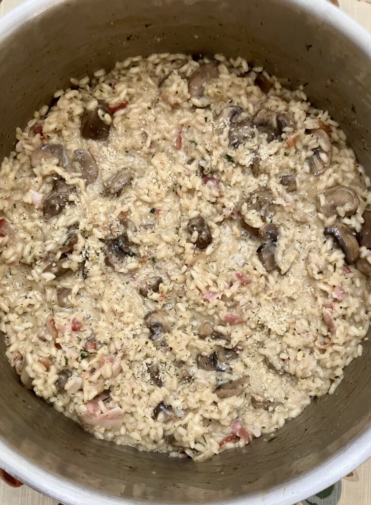 Bacon and Mushroom Risotto