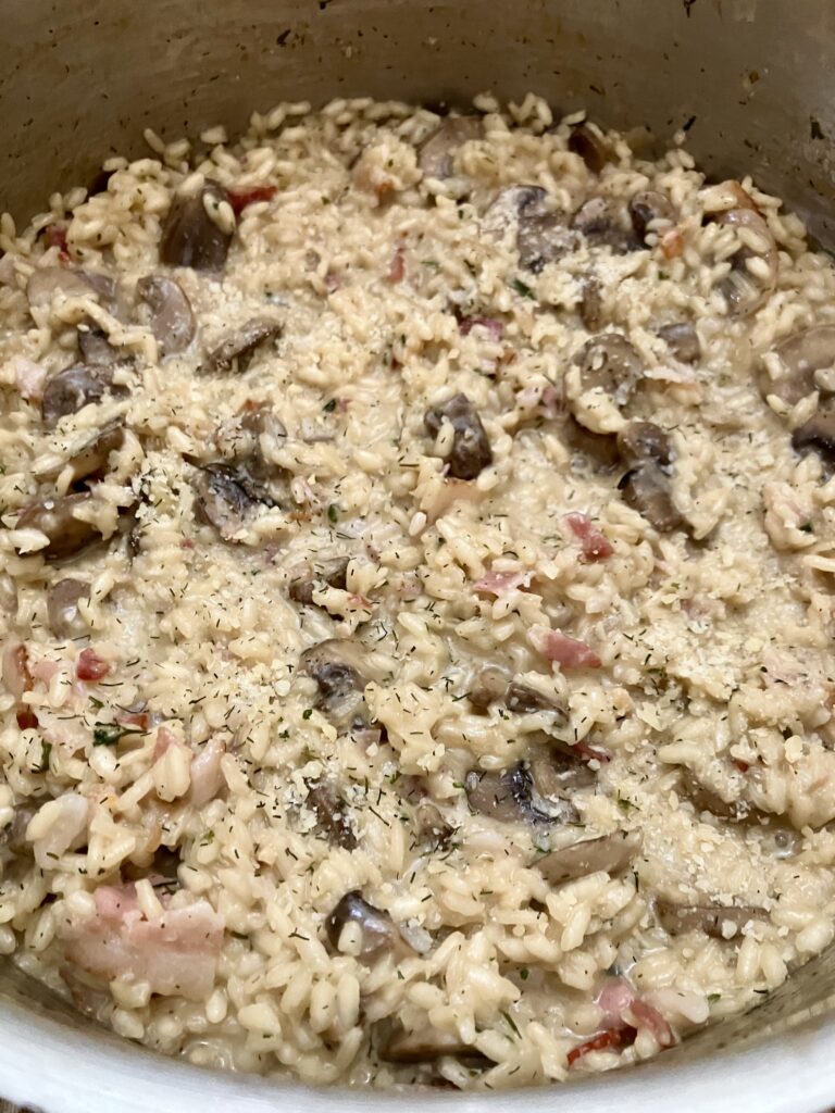 Bacon and Mushroom Risotto