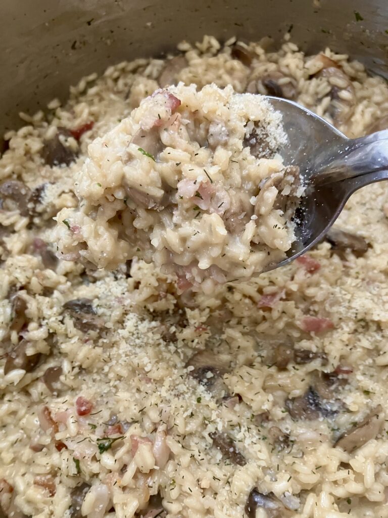 Bacon and Mushroom Risotto