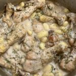 Chicks Fricassee with Gnocchi Dumplings
