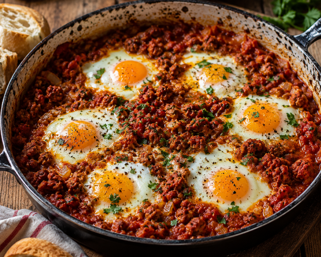 Baked Chorizo Eggs