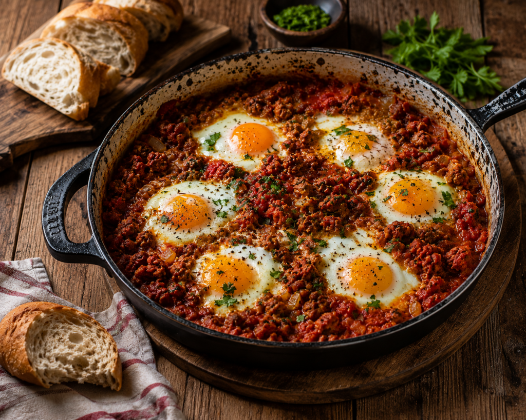 Baked Chorizo Eggs